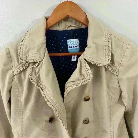 Old Navy khaki girls coat - Picture 3 of 6